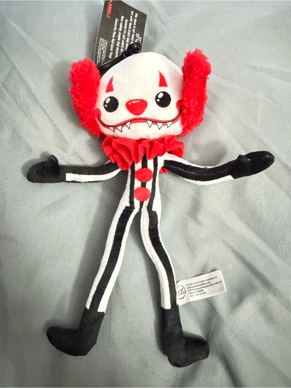 Red & Black Plush Clown Toy - Soft Kids Plush